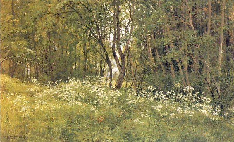 Ivan Shishkin Flowers on the Edge of a Wood china oil painting image